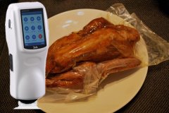 色差儀檢定燒雞顏色差異